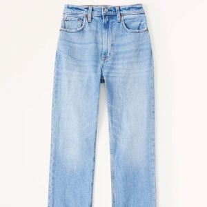 Abercrombie Ultra High Rise Ankle Straight Jeans